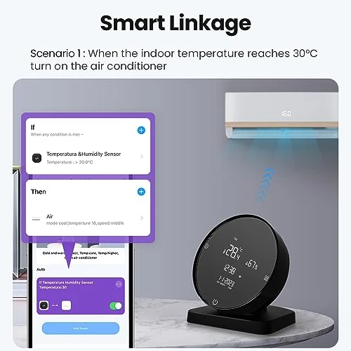 Smart Temperature and Humidity Monitor with IR Control, Smekitlly