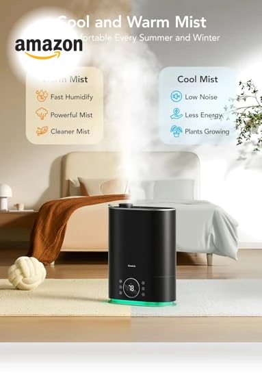Smart Top-Fill Cool & Warm Mist Humidifier — Air Moisturizers, GoveeLife