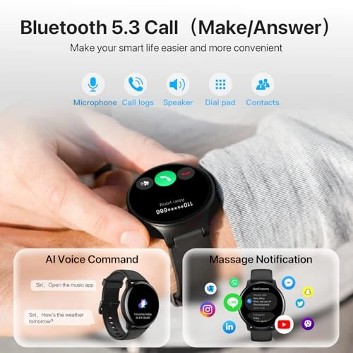 Smart Watch with Bluetooth Call & Health Monitoring, DIVElink