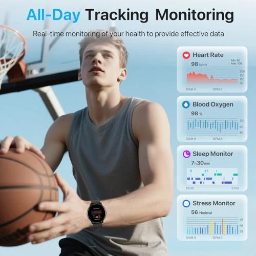 Smart Watch with Bluetooth Call & Health Monitoring, DIVElink