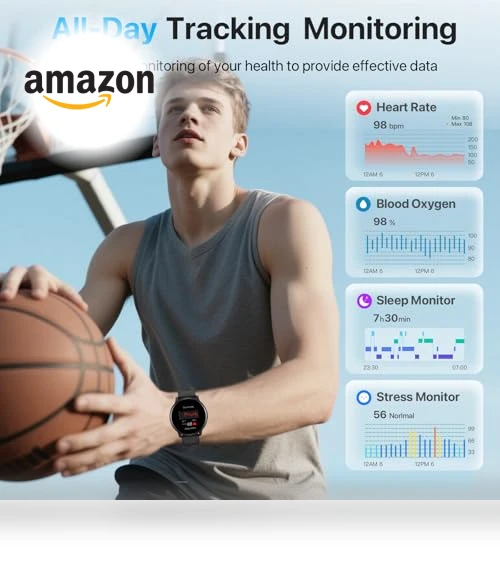 Smart Watch with Bluetooth Call & Health Monitoring — Smartwatches, DIVElink