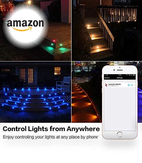 WiFi LED Deck Lights Kit RGBW — Outdoor Deck Lighting, FVTLED