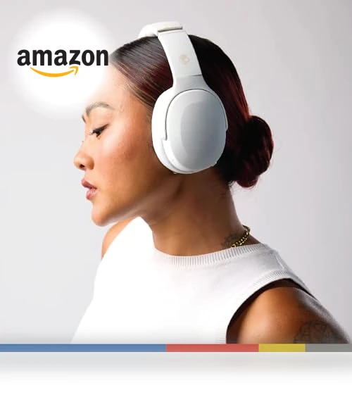 Wireless Bluetooth Headphones with Multi-Sensory Bass — In-Ear Headphones, Skullcandy