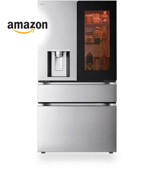 29 Cu. Ft. Stainless 4-Door Counter-Depth French Door Smart Refrigerator — Mini Fridges, LG