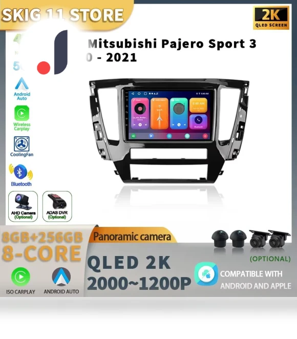 Android 14 Car Multimedia Player with Wireless CarPlay — Stereo Receivers, AutoSphere