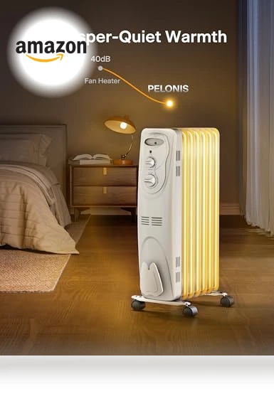 Basic Electric Oil Filled Radiator — Portable Heating Solutions, PELONIS