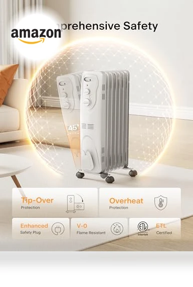Basic Electric Oil Filled Radiator — Portable Heating Solutions, PELONIS