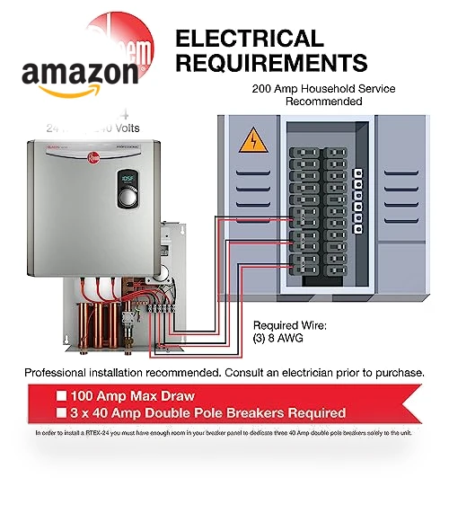 Electric Tankless Water Heater — Water Heating Solutions, Rheem