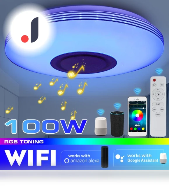 Modern RGB LED Ceiling Light — Overhead Lighting, Pro DIY Tool