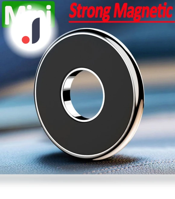 Universal Magnetic Car Phone Holder Stand — Dashboard Installation Kits, Rainbow Rain