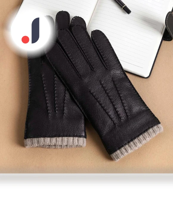 Winter Leather Gloves with Touchscreen — Gloves, Ladie KAKA