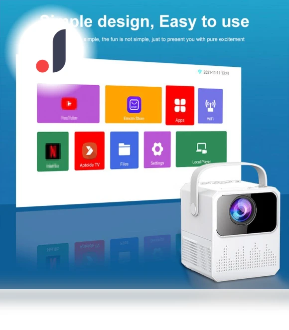 Portable Projector with Mobile Screen Mirroring — Home Theater Projectors, ElectroCN