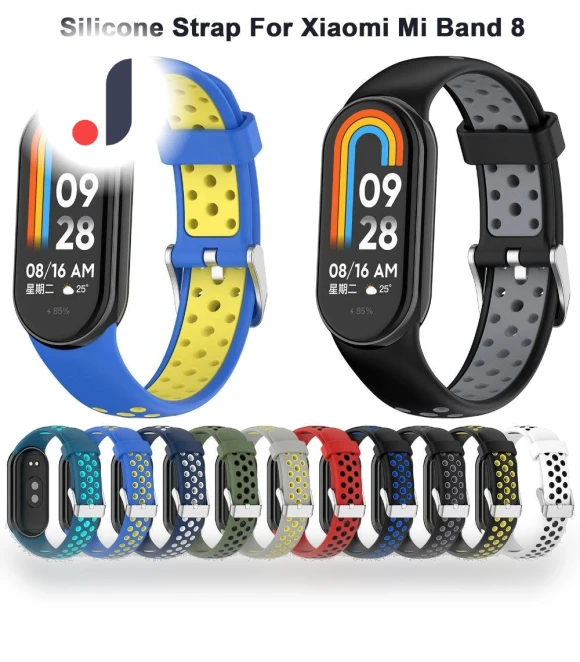 Silicone Wristband Breathable Smart Watchband — Fitness Bands, j-3C