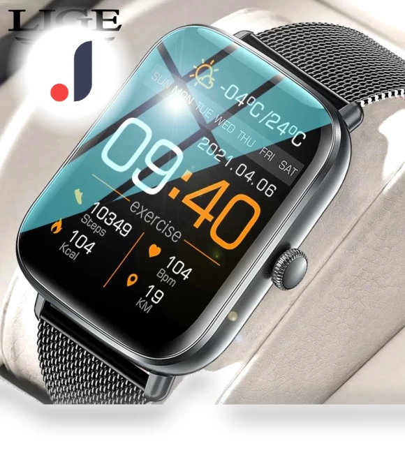 Unisex Smart Watch with Full Touch Screen — Smartwatches, LIGE