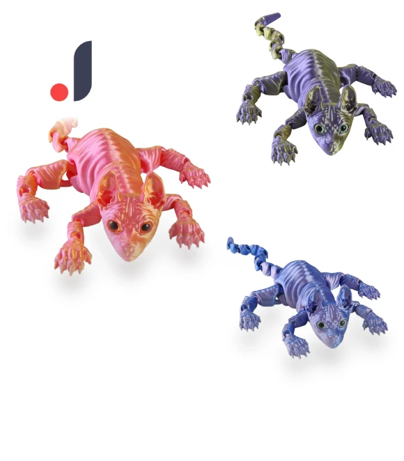 3D Printed Hinged Sphinx Toy — Dolls & Figures, bukaixindianpu