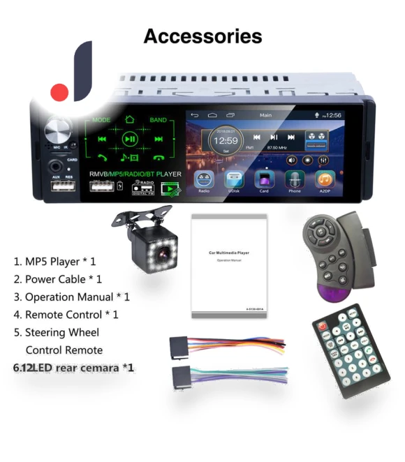 Car Stereo with Touch Screen — Car Installation Essentials, FYUU-autoparts