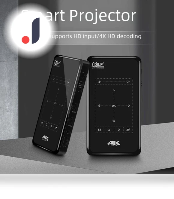 DLP 3D 4K Android Smart Micro Projector — Home Theater Projectors, Got Now