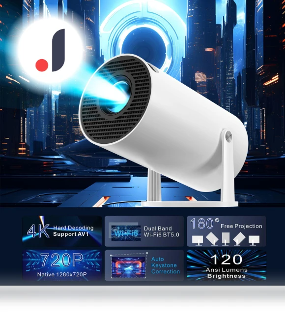 HD Smart Portable Projector — Home Theater Projectors, TrendVibeCN