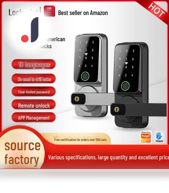 Smart Bluetooth Lock for Wooden Doors — Biometric Security, TrendVibeCN