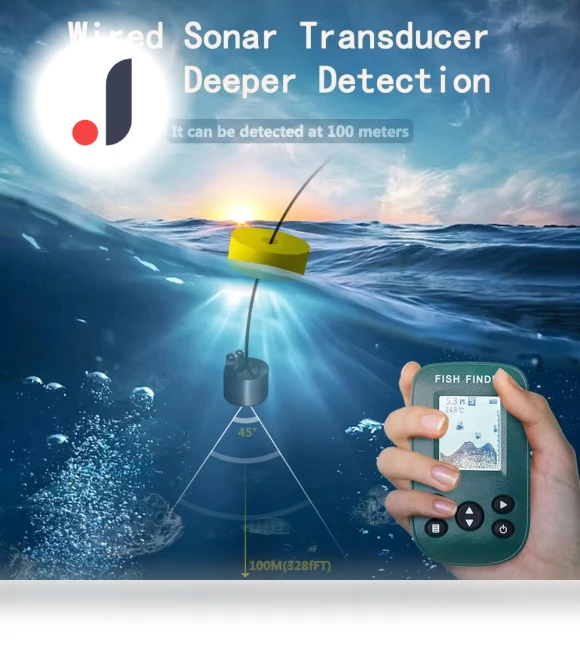 Smart Portable Sonar Underwater Visible HD Fish Finder — Fishfinders, Lizard