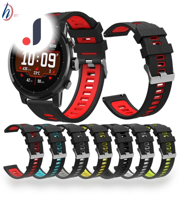 Soft Silicone Replacement Strap — Smartwatch Straps, j-3C