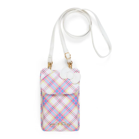 Hello Kitty Dress Tartan Design Series Smartphone Shoulder Bag, Sanrio