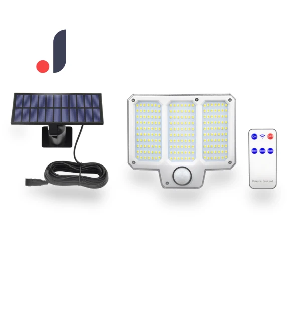 Motion Sensor Light with Detachable Solar Panel — Outdoor Security & Flood Lighting, Vestidos