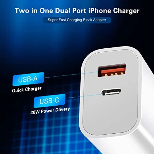 Dual Port Fast Charger with 10FT USB-C to Lightning Cable, Shenzhen Liuri Technology Co.,Ltd.