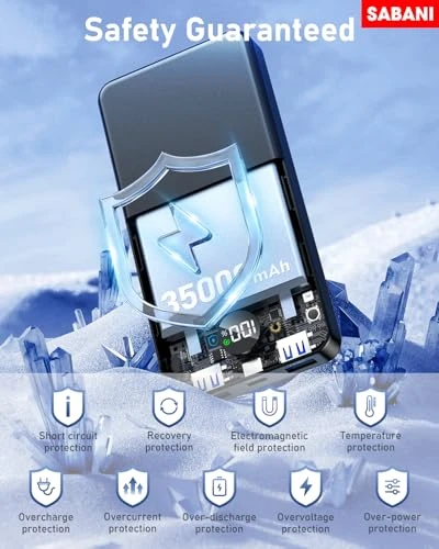 Portable Charger 35000mAh Power Bank, SABANI