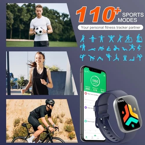 Smart Watch with HD Touch Screen, Fitness and Health Monitoring — Smart Watch, Puqo