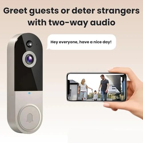 Smart Wireless Video Doorbell Camera, Generic
