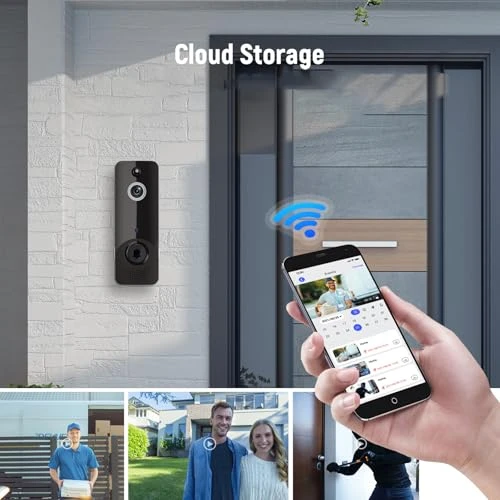 Smart Wireless Video Doorbell Camera, Generic