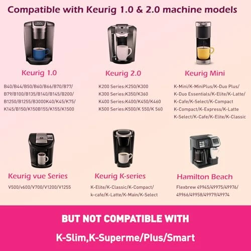 Universal Stainless Steel K Cup Reusable Coffee Pods, AIMONE
