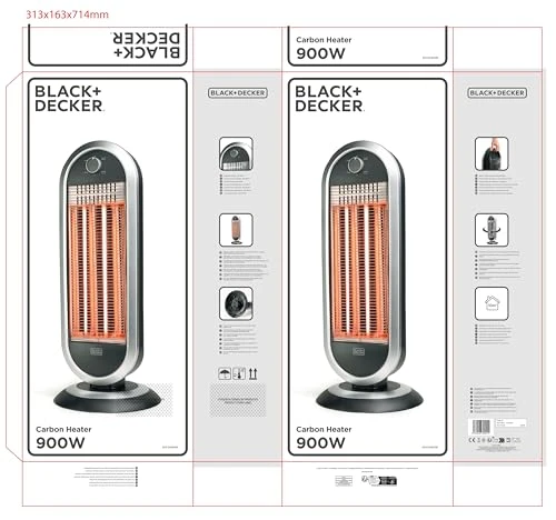 Floor Carbon Heater, BLACK+DECKER