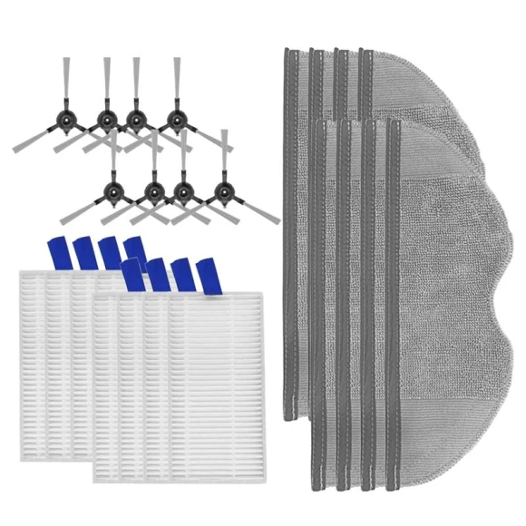 Replacement Side Brush HEPA Filter Mop Accessories, Elegant Living House