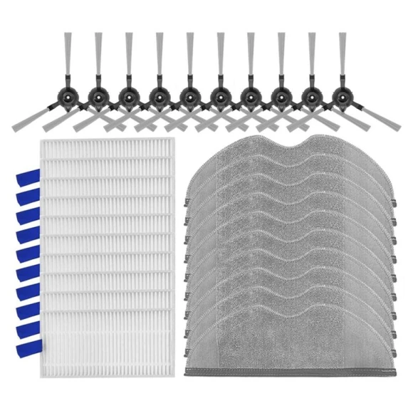 Replacement Side Brush HEPA Filter Mop Spare Parts Accessories, Elegant Living House