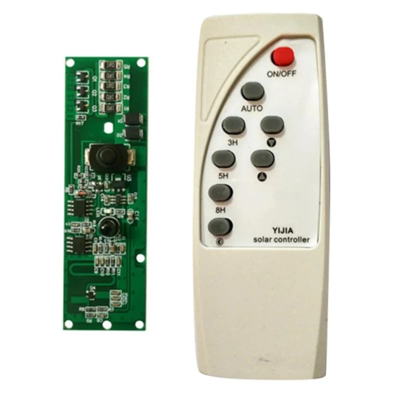 Microwave Radar Induction Solar Wall Light Switch PCB with Remote Control, Motivational Running