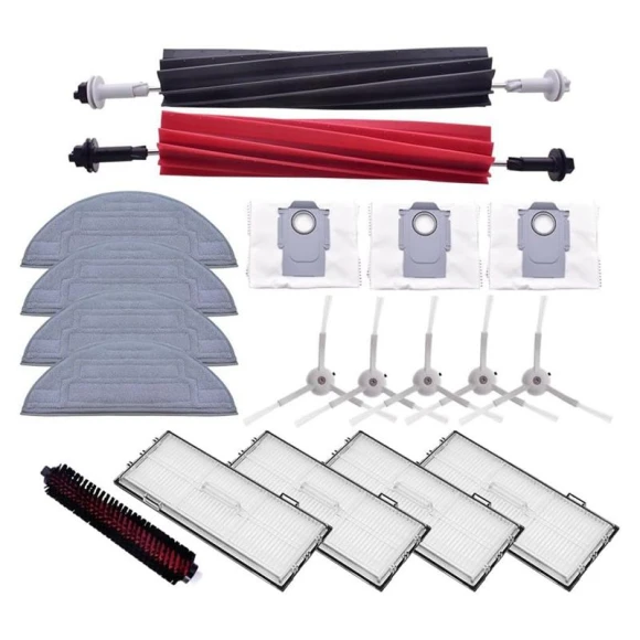 Replacement Side Brush, HEPA Filter, Mop Cloth, Dust Bag, Modern Home Furnishing