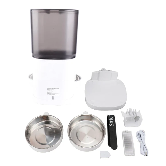 Automatic Pet Feeder with Two Bowls, Timer, and Smart App Control — Automatic Pet Feeder, KONNWEI