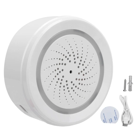 WiFi Temperature and Humidity Sensor with Sound and Light Alarm, GoolRC