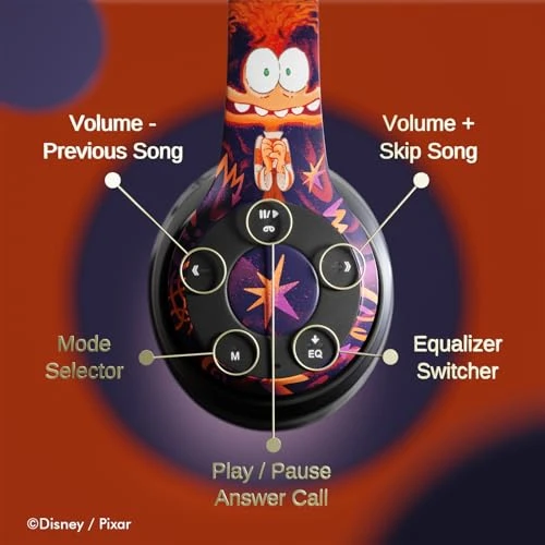 Bluetooth Headphones Over The Ear — Wireless Earbuds, Disney/Pixar