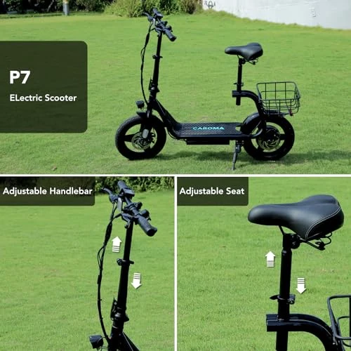 Peak 1200W Electric Scooter with Seat — Electric Scooter, Caroma