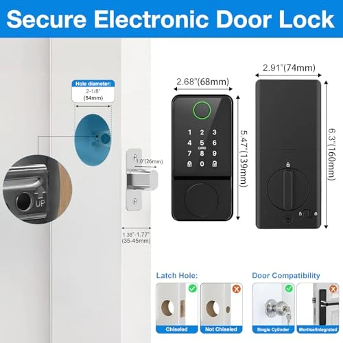 Smart Door Lock Keyless Entry — Smart Lock, Mutak