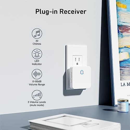 Wireless Doorbell 2 Buttons — Video Doorbell, SECRUI