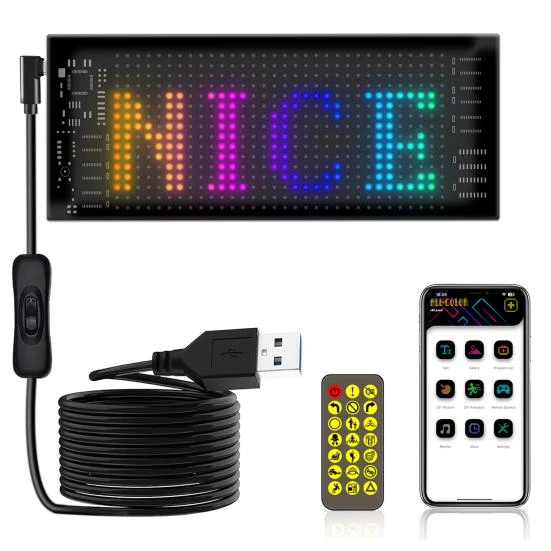 Programmable Flexible LED Display Panel, Blackcurrant
