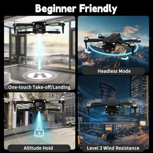 Brushless Motor Drone with LCD Screen Remote Control — Drone, Toladrone