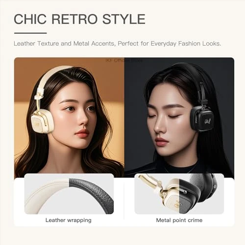 Retro Classic Wireless Bluetooth On-Ear Headphones — Wireless Earbuds, iKF