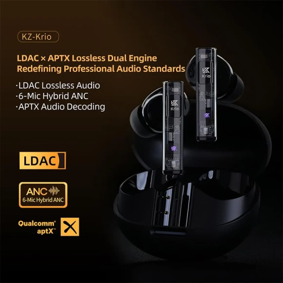 True Wireless Bluetooth Earbuds — Wireless Earbuds, KZ