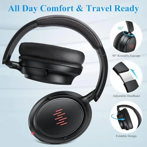 Active Noise Cancelling Wireless Headphones — Wireless Earbuds, ACANDYA