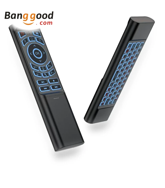 Dual Mode Backlit Air Mouse Wireless Keyboard Remote Control — Projector Remote Controls